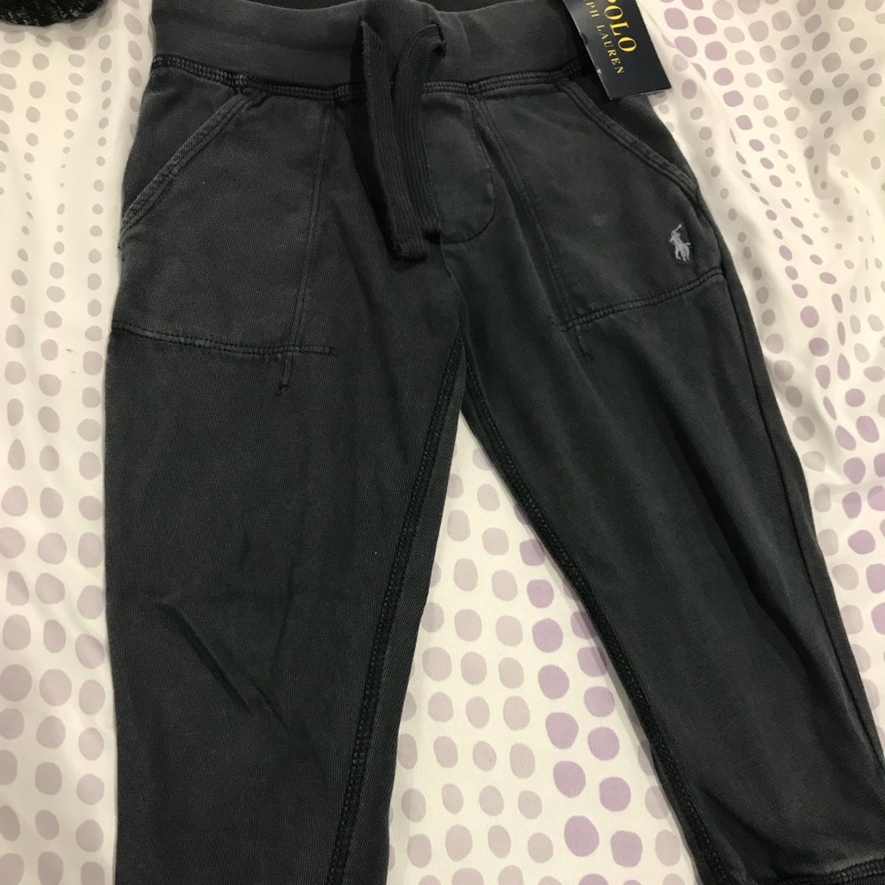 Brand New Polo by Ralph Lauren Boys Grey Capris